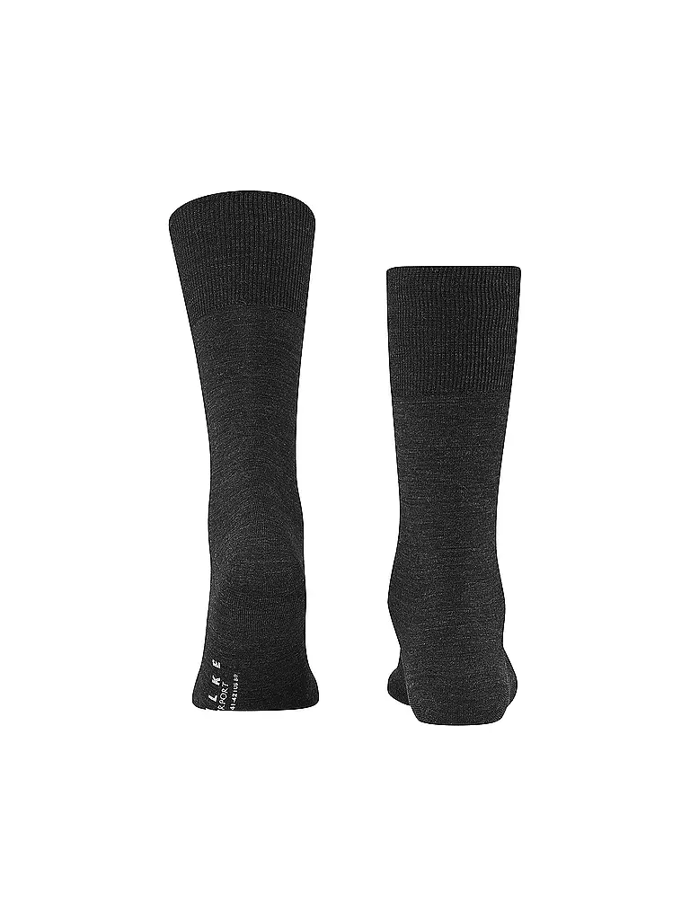 FALKE | Socken "Airport 14435" anthracite mel | grau