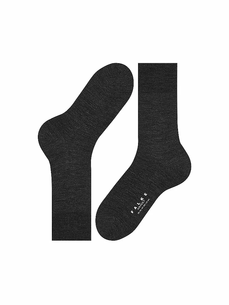 FALKE | Socken "Airport 14435" anthracite mel | grau