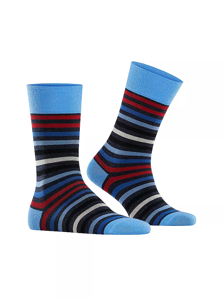 FALKE | Socken "Tinted Stripe" dark sapphire | blau