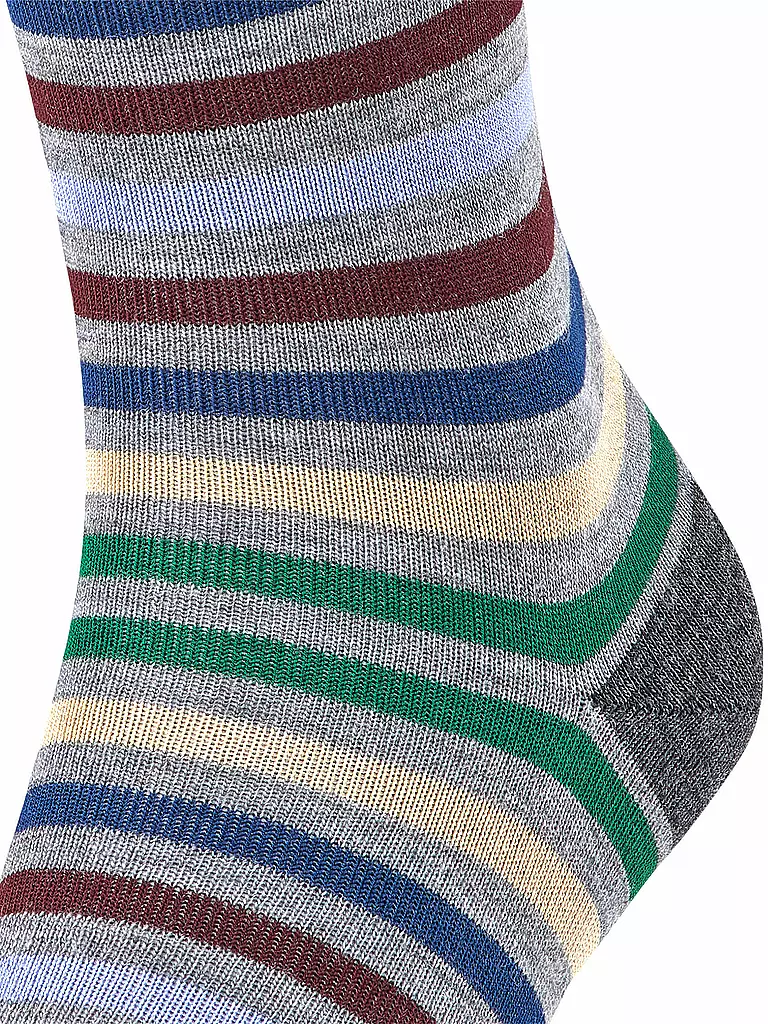 FALKE | Socken "Tinted Stripe" m grey mel | grau