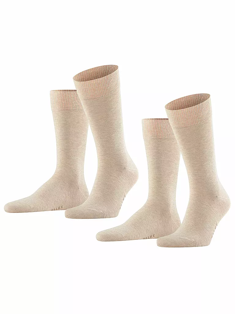 FALKE | Socken 2-er Pkg "Happy" (sand mel.) | Beige