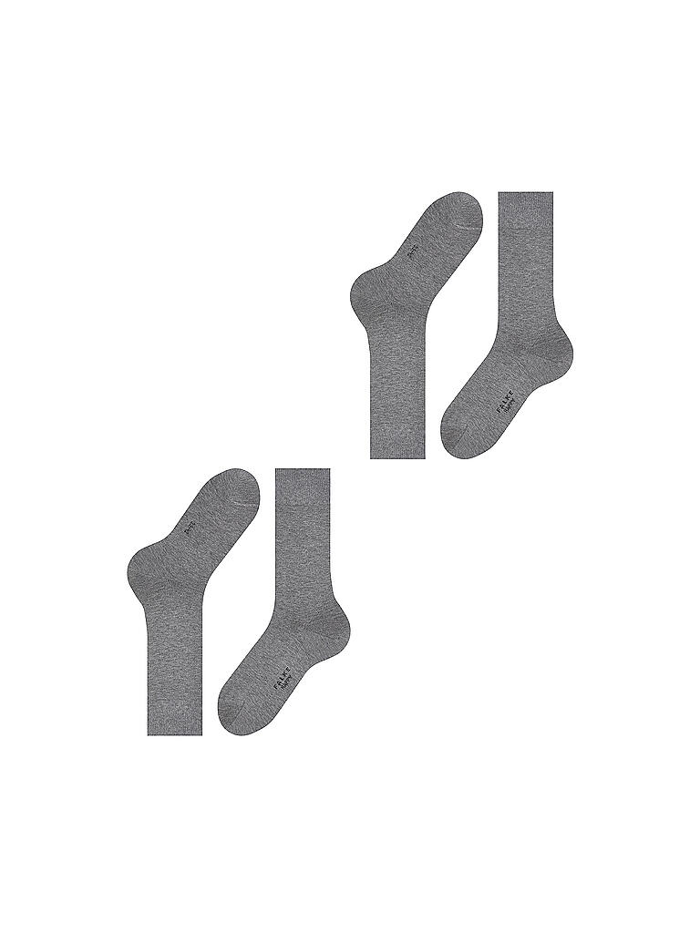 FALKE | Socken 2-er Pkg "Happy" (light greymel.) | grau