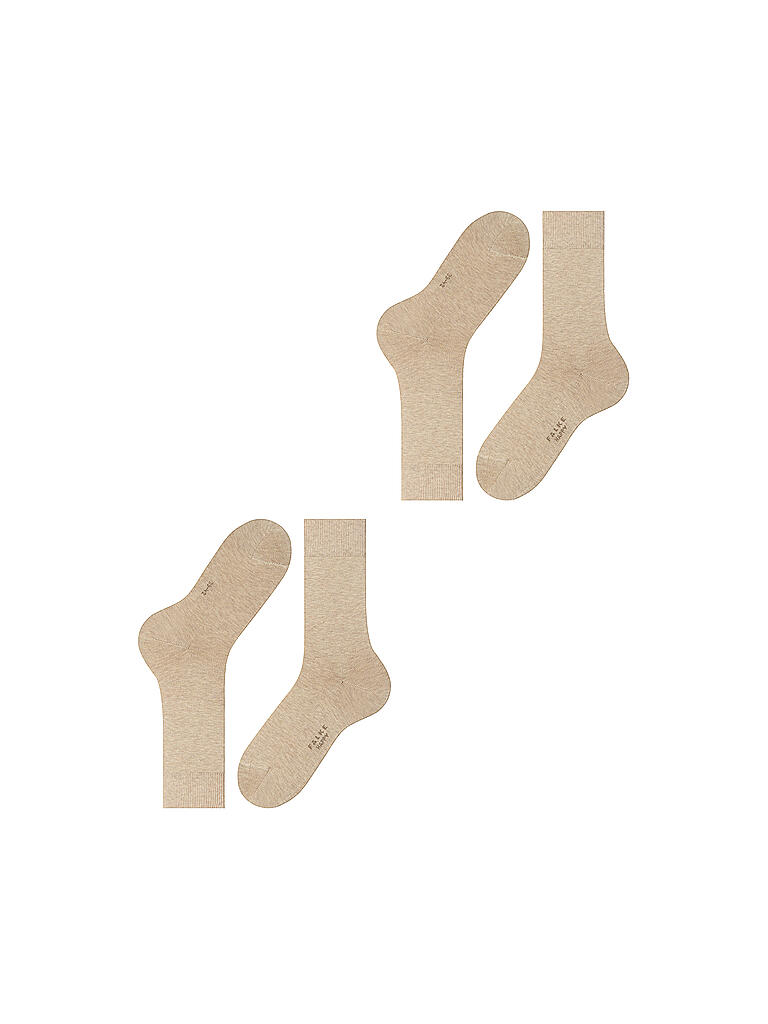 FALKE | Socken 2-er Pkg "Happy" (sand mel.) | beige