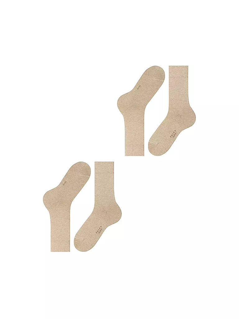 FALKE | Socken 2-er Pkg "Happy" (sand mel.) | beige