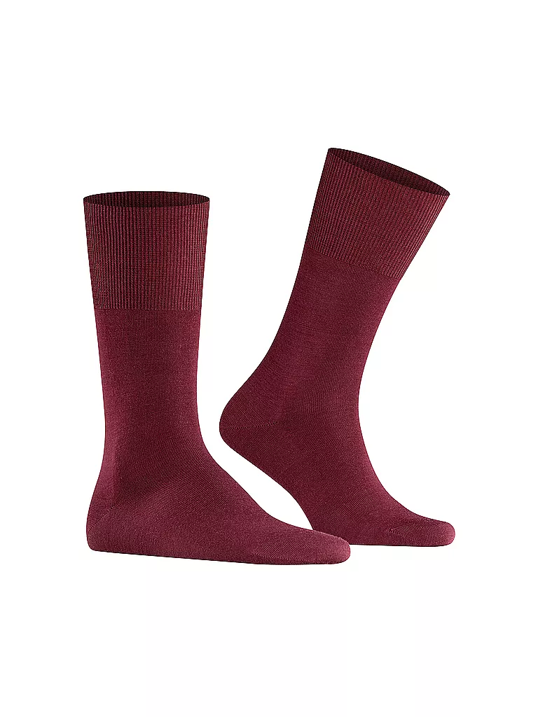 FALKE | Socken Airport barolo | dunkelrot