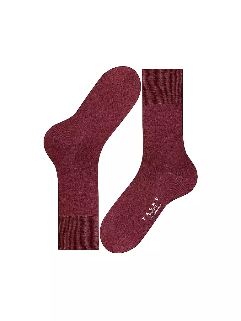 FALKE | Socken Airport barolo | dunkelrot