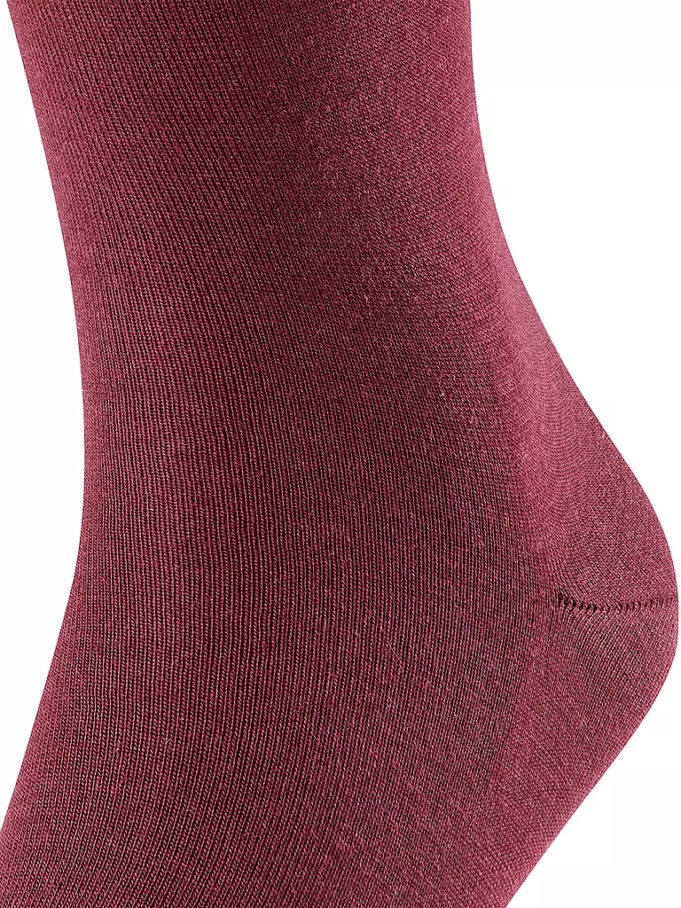 FALKE | Socken Airport barolo | dunkelrot