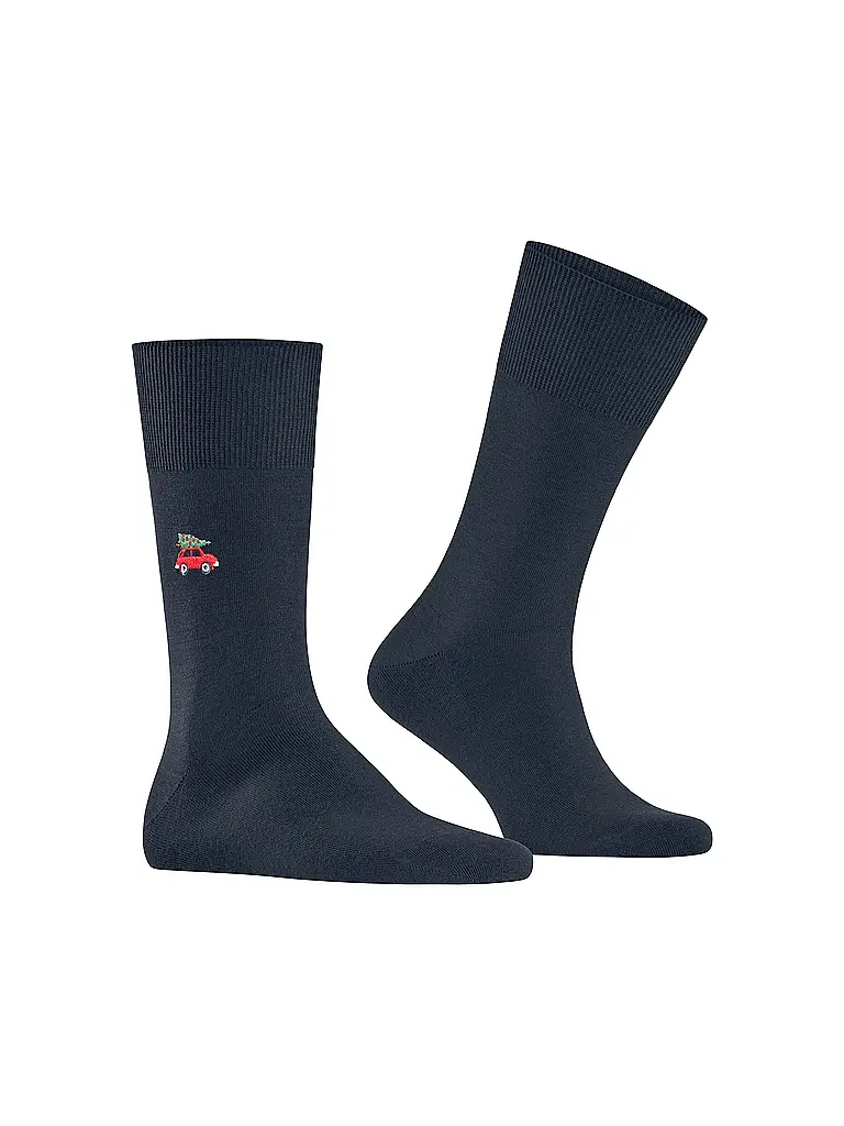 FALKE | Socken AIRPORT X-MAS CAR space blue | dunkelblau