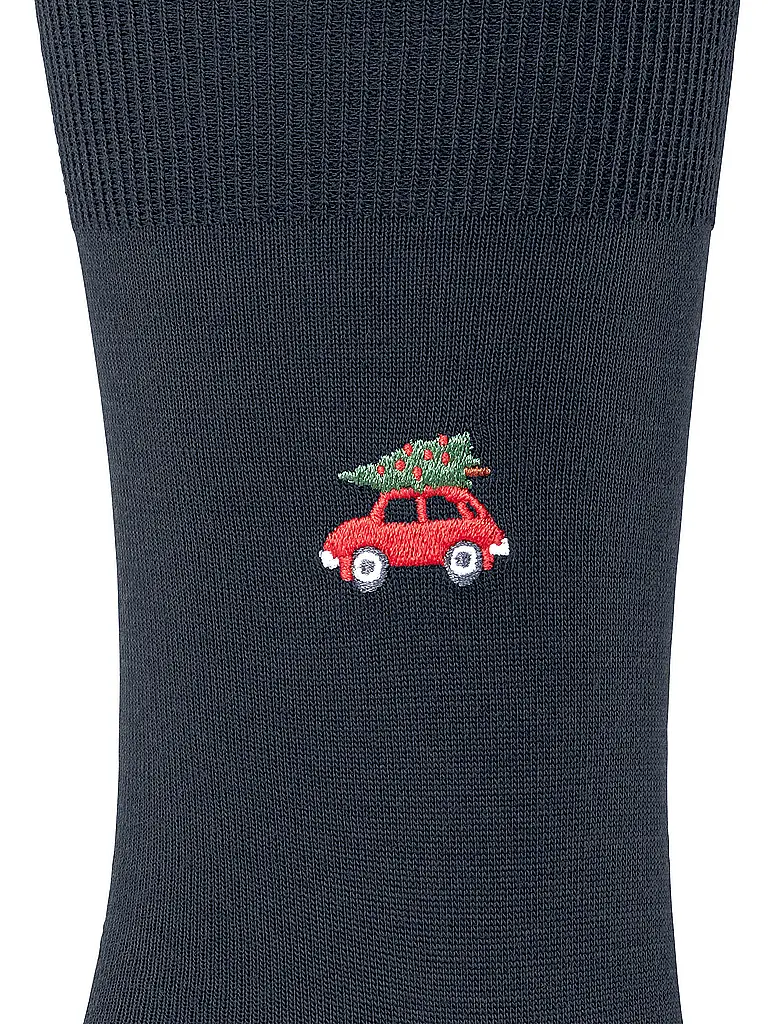 FALKE | Socken AIRPORT X-MAS CAR space blue | dunkelblau