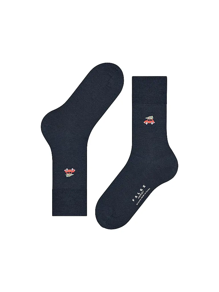 FALKE | Socken AIRPORT X-MAS CAR space blue | dunkelblau