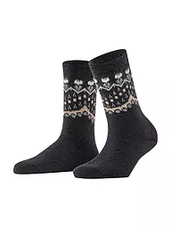FALKE | Socken light greymelange | schwarz