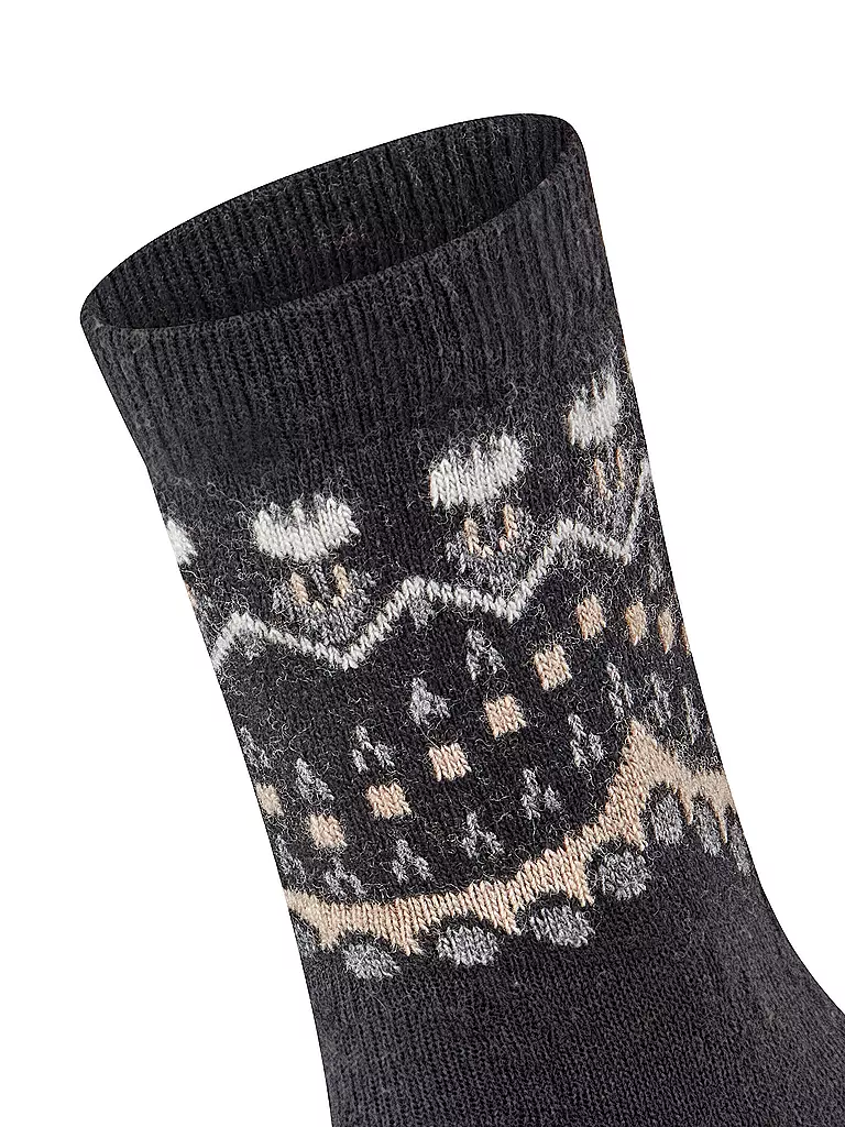 FALKE | Socken black | dunkelrot