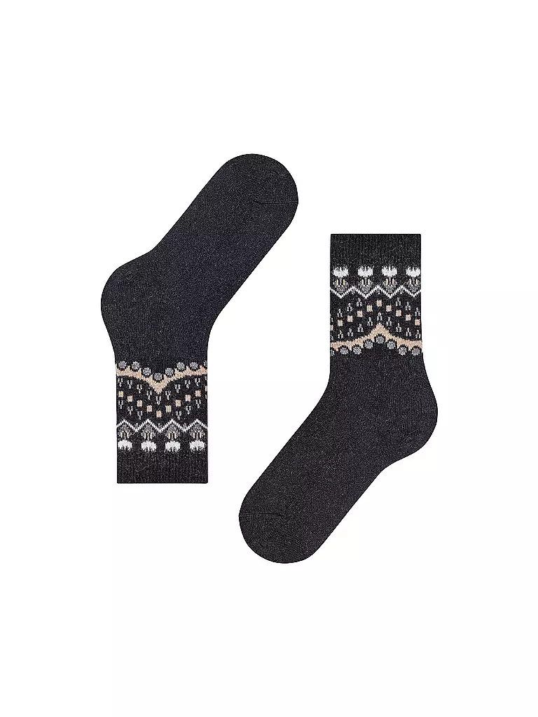 FALKE | Socken black | dunkelrot