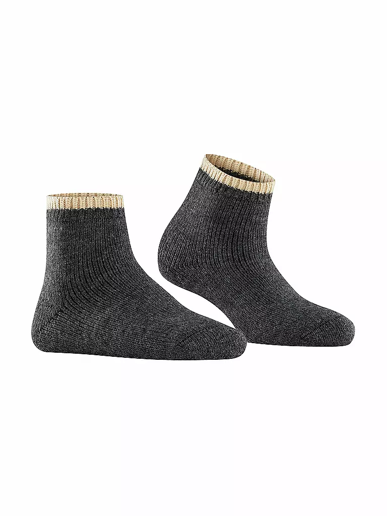 FALKE | Socken Cosy Plush anthra.mel | hellgrau