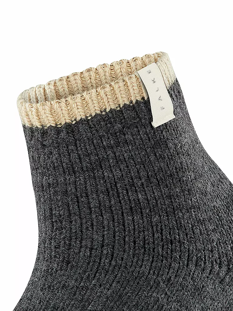 FALKE | Socken Cosy Plush anthra.mel | hellgrau