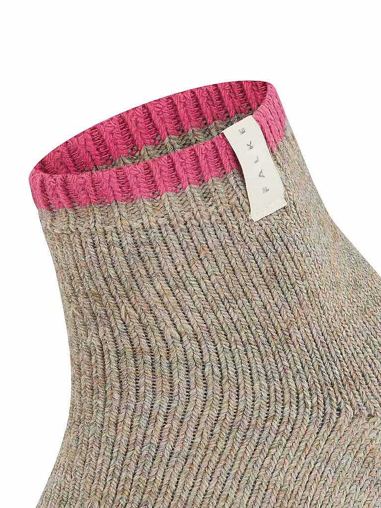 FALKE | Socken Cosy Plush nut mel. | schwarz