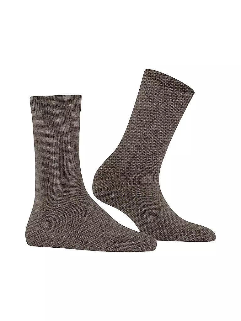 FALKE | Socken COSY WOOL porto mel | braun