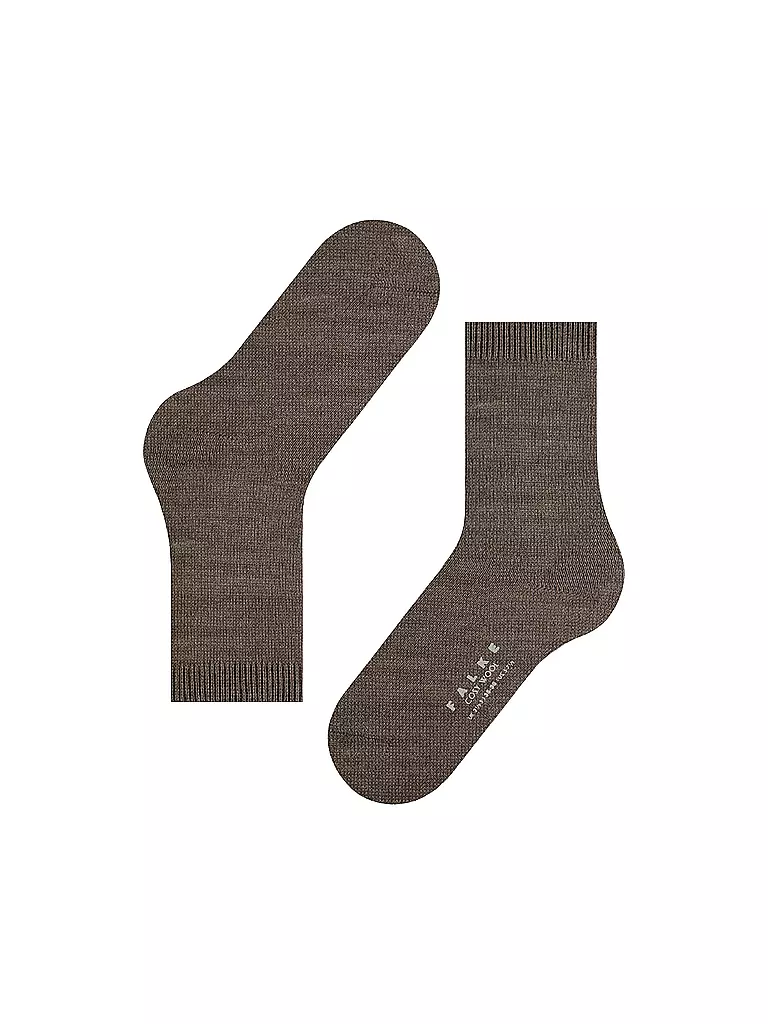 FALKE | Socken COSY WOOL porto mel | braun