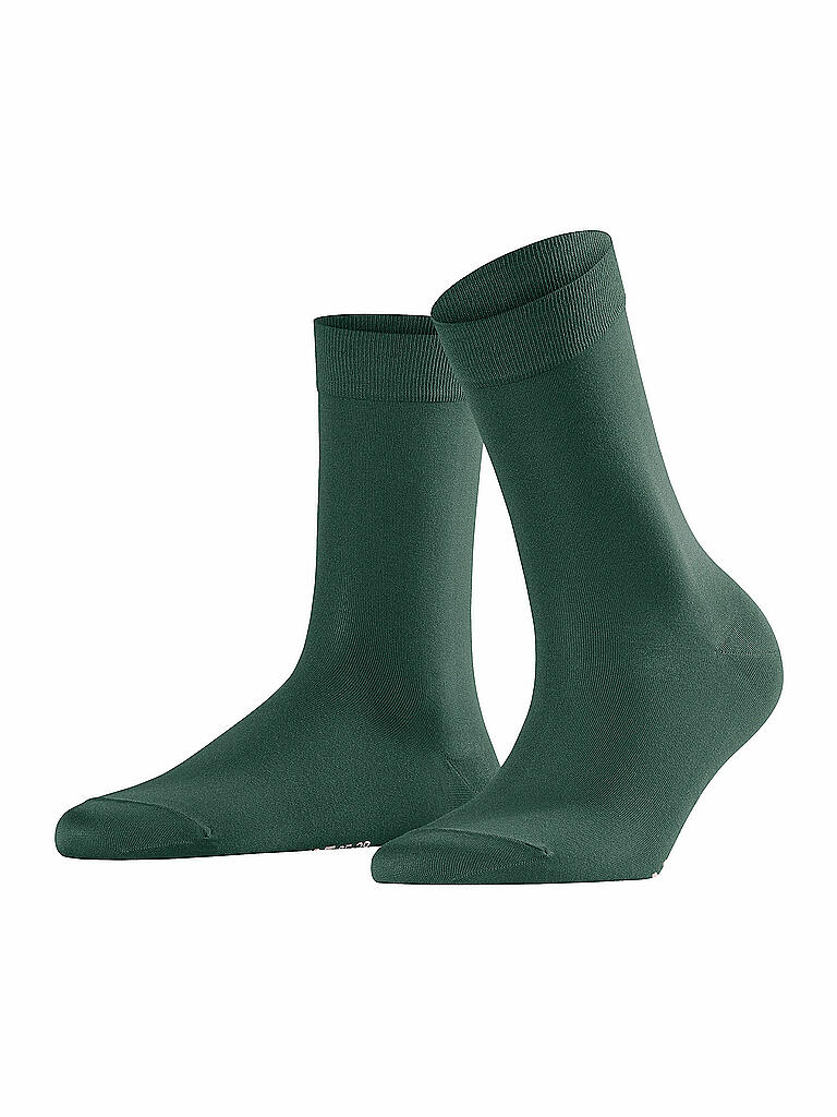 FALKE | Socken Cotton Touch Hunter Green | grün