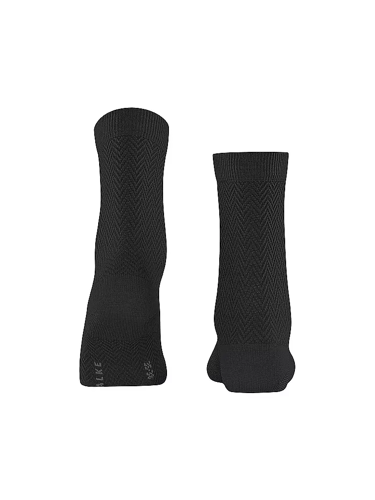 FALKE | Socken FABLE ESTATE black | dunkelrot