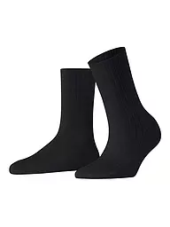 FALKE | Socken FALKE COTTON RIB black | schwarz