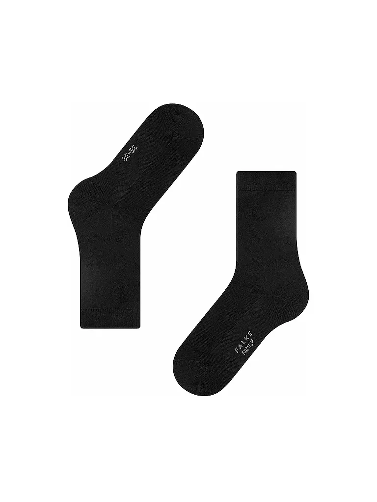 FALKE | Socken Family black | rot