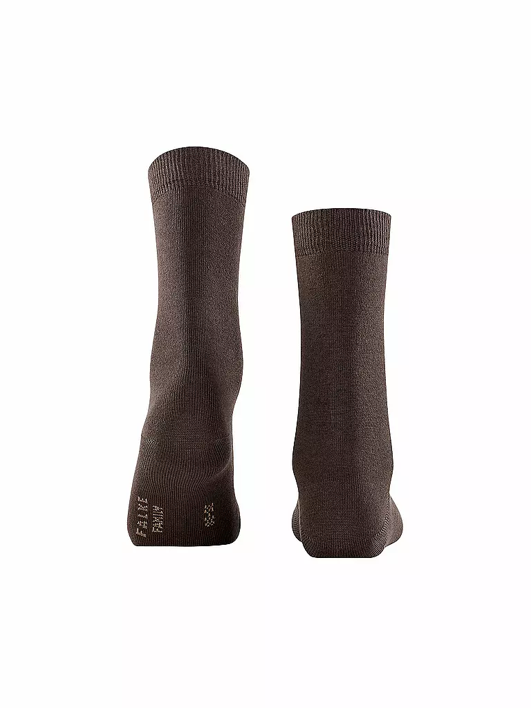 FALKE | Socken Family dark brown | rot