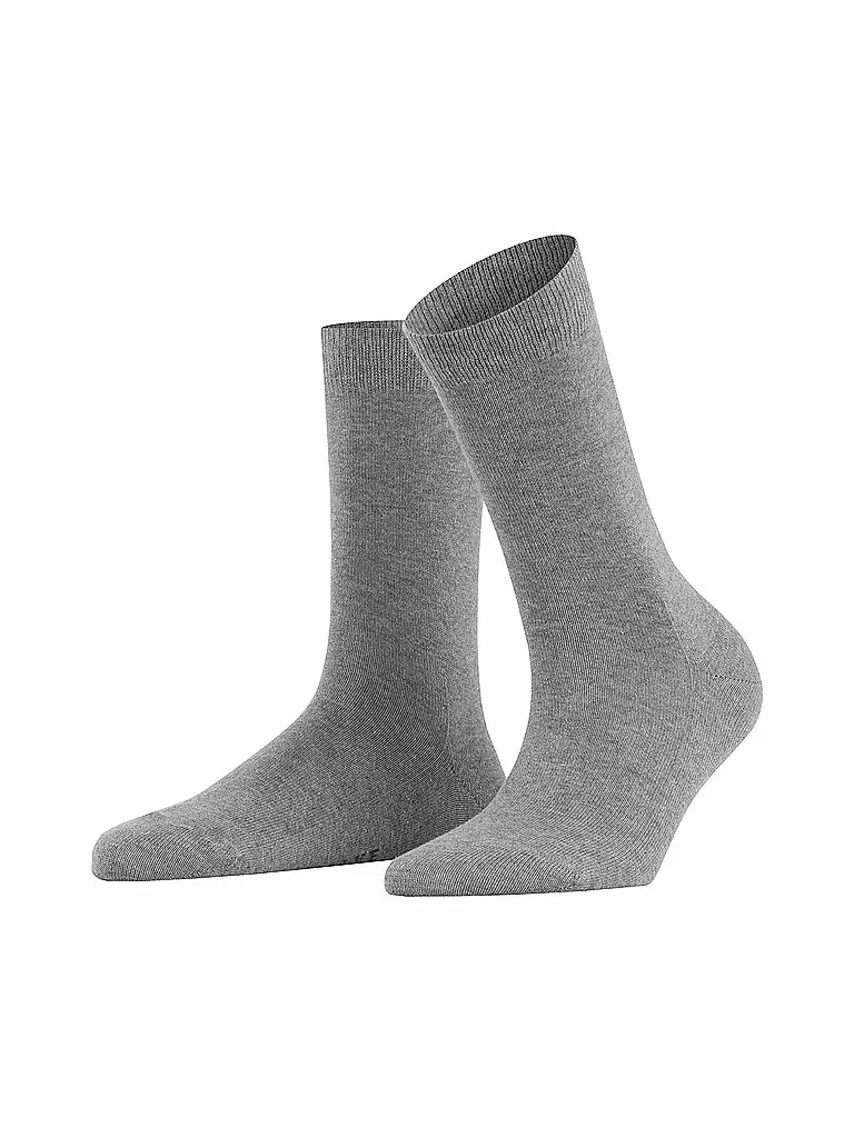 FALKE | Socken Family greymix | rot