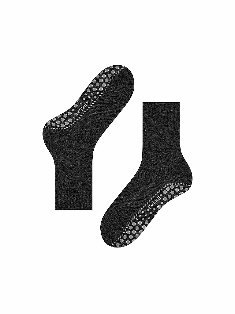 FALKE | Socken HOMEPADS anthracite melange | schwarz