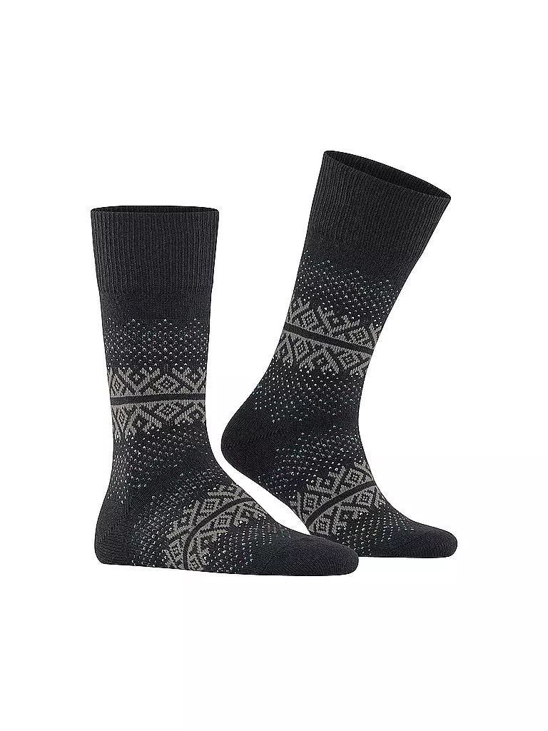 FALKE | Socken INVERNESS black | blau