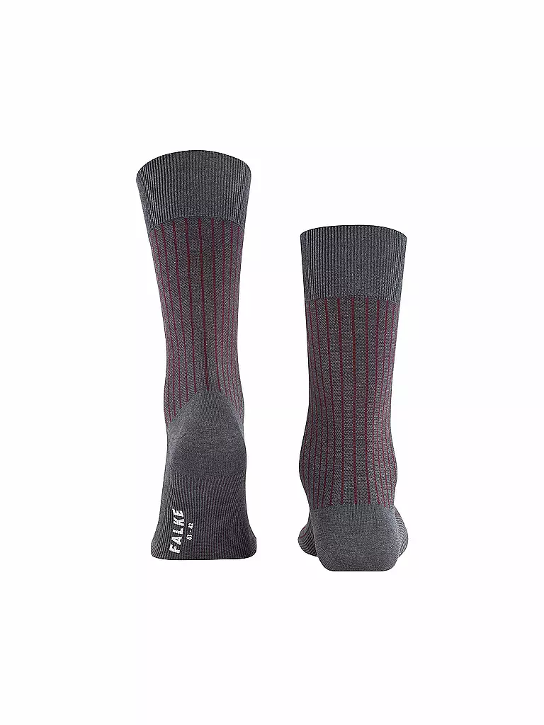 FALKE | Socken Oxford Stripe Anthracite | grau