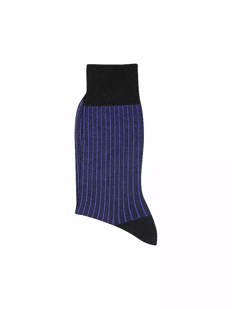 FALKE | Socken Oxford Stripe Black | schwarz