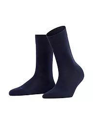 FALKE | Socken SENSITIVE LONDON linen mel. | dunkelblau