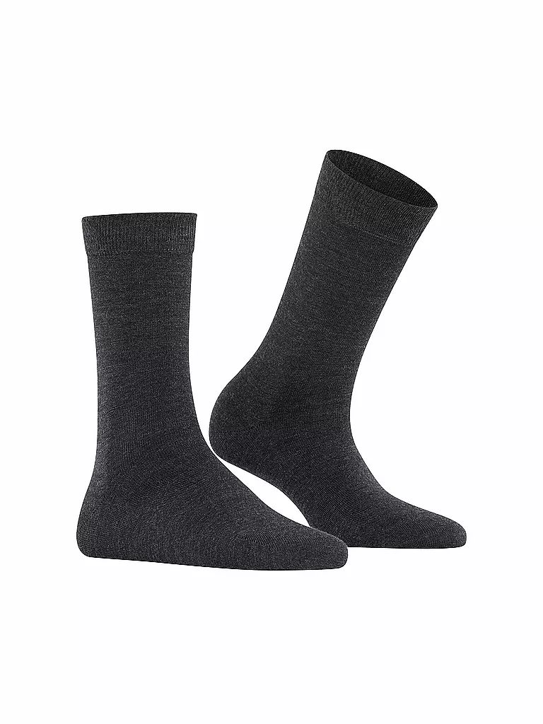 FALKE | Socken Soft Merino anthrazit | grau