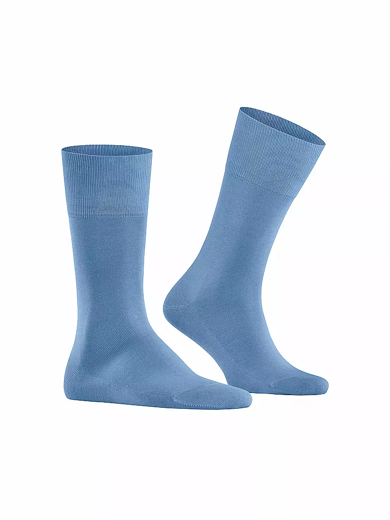 FALKE | Socken Tiago cornflower blue | beige