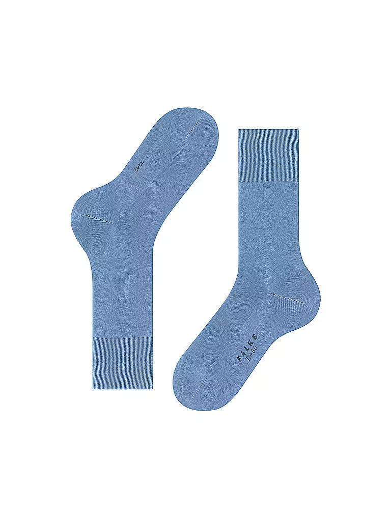 FALKE | Socken Tiago cornflower blue | beige