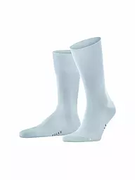 FALKE | Socken "Tiago 14662" anthracite mel. | hellblau