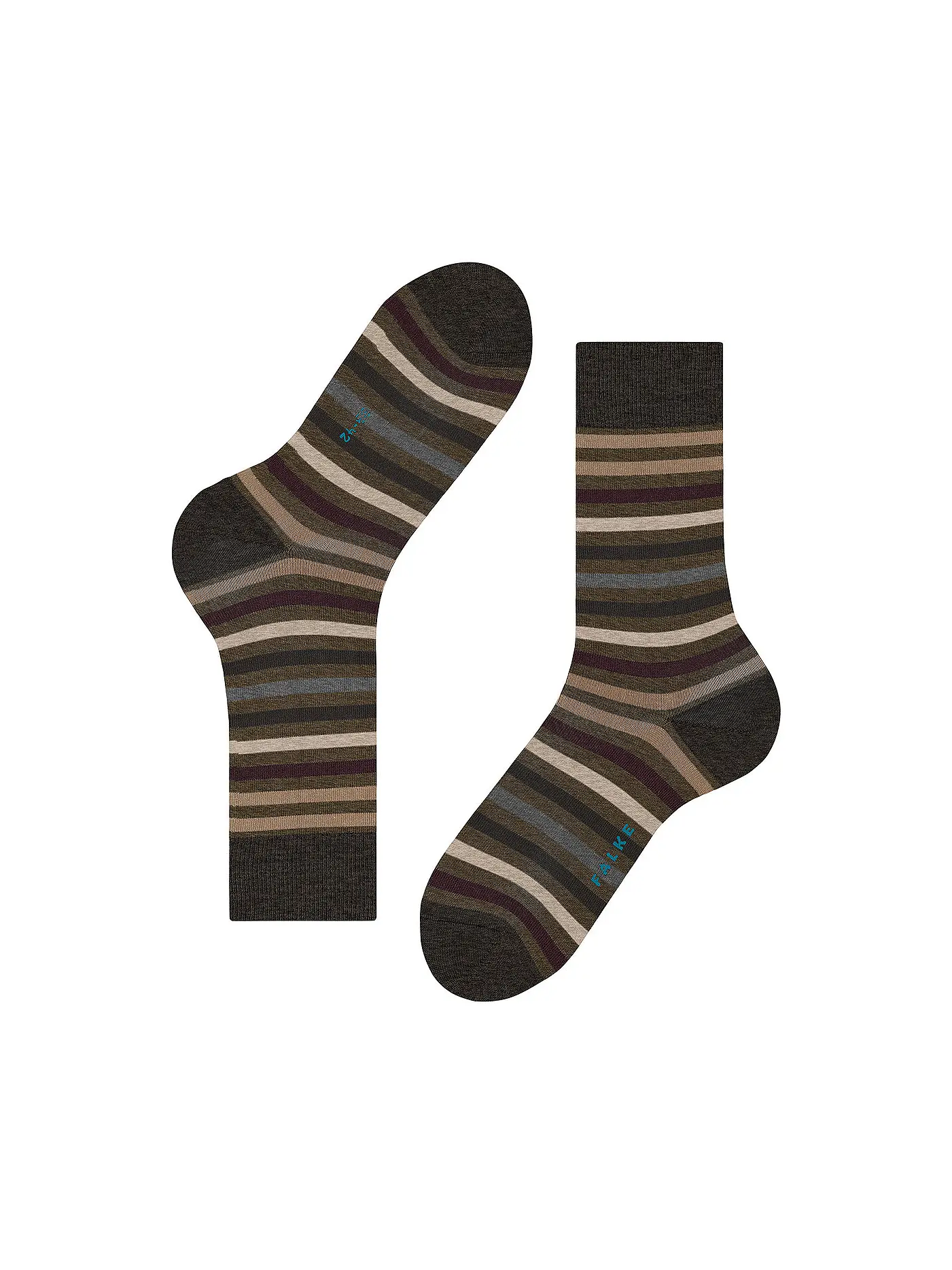 FALKE | Socken TINTED STRIPE beech | braun