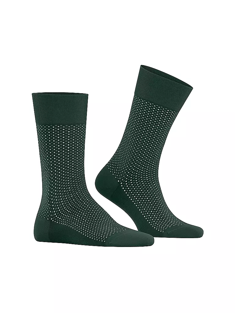 FALKE | Socken UPTOWN TIE hunter green | grau
