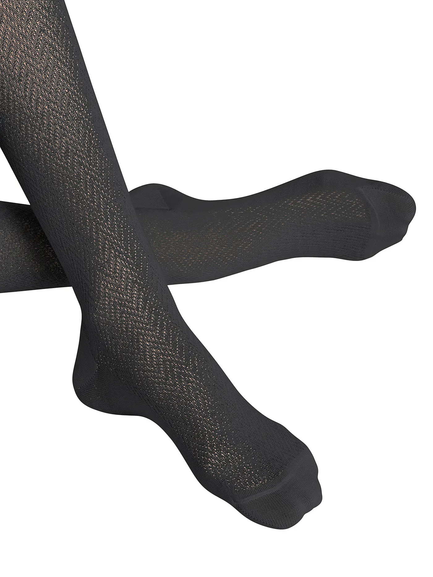 FALKE | Strickstrumpfhose FABLE ESTATE black | schwarz