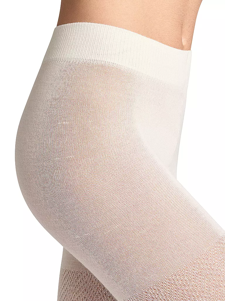 FALKE | Strickstrumpfhose FABLE ESTATE offwhite | creme