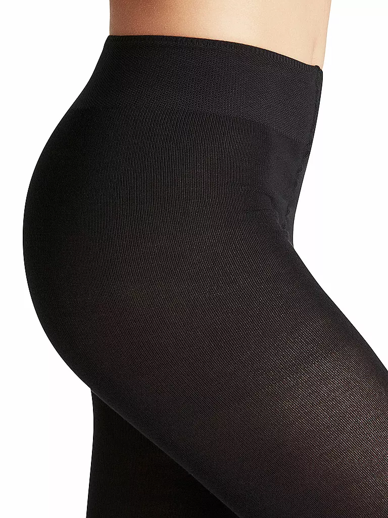 FALKE | Strickstrumpfhose Family Black | grau