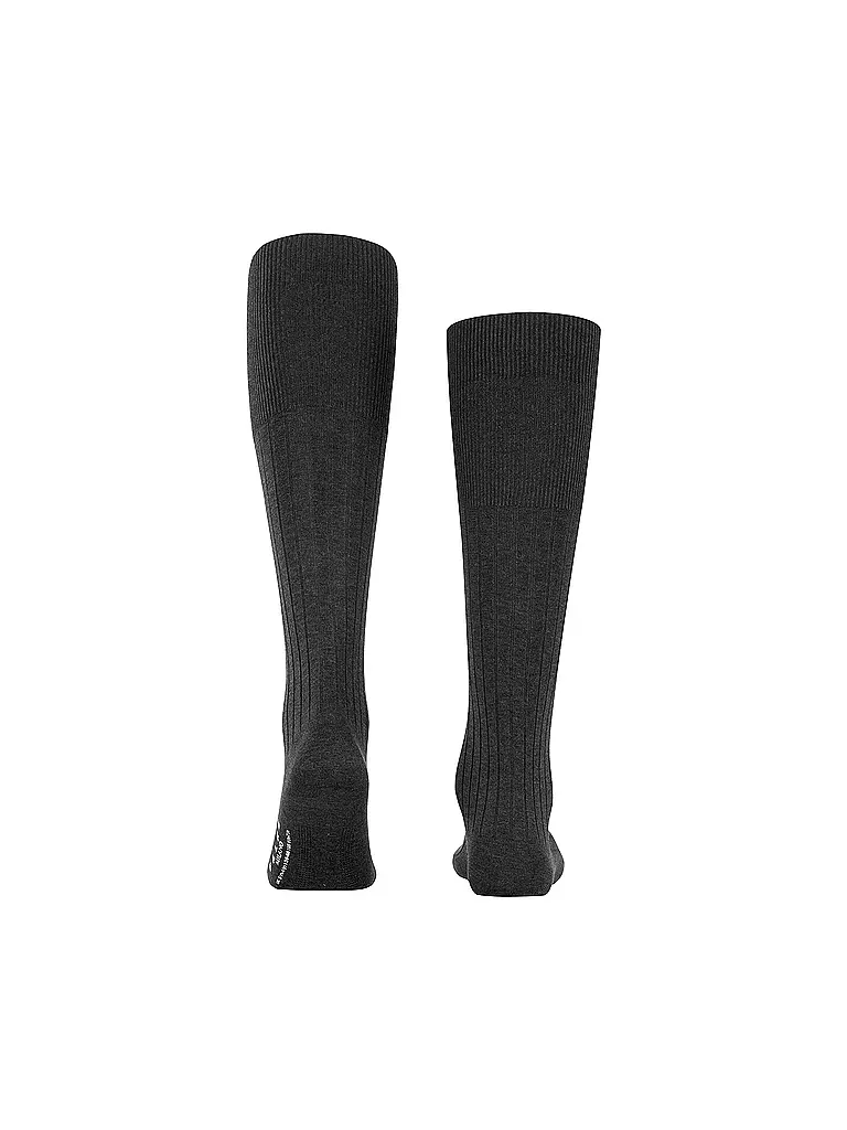 FALKE | Stutzen MILANO antracite melange | schwarz
