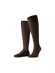 FALKE | Stutzen TEPPICH IM SCHUH anthracite mel. | braun