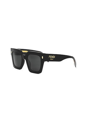 FENDI | Fendi Roma Schwarze Eckige Sonnenbrille
