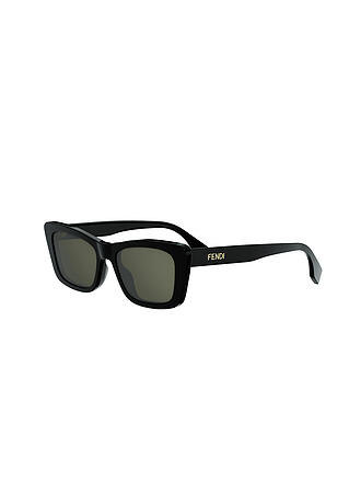 FENDI | Lunettes de soleil carrées noires avec lettrage FENDI