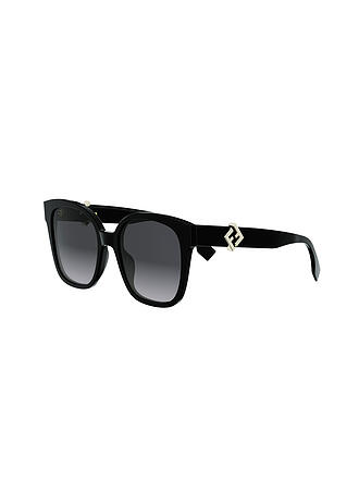 FENDI | FF Diamonds schwarze eckige Sonnenbrille