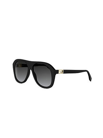 FENDI | Baguette Schwarze Eckige Sonnenbrille