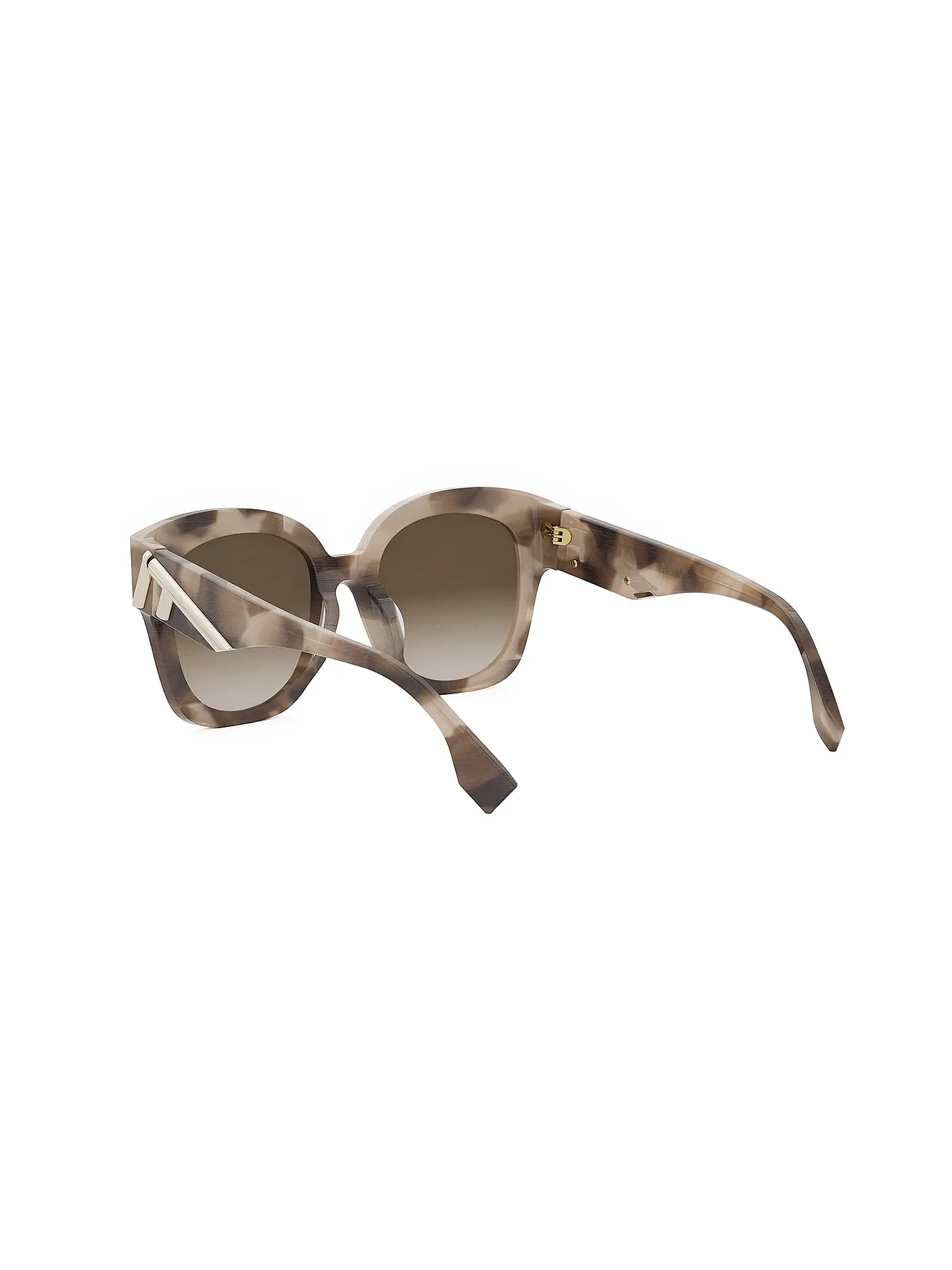 FENDI | FENDI First havanabraune eckige Sonnenbrille  | braun