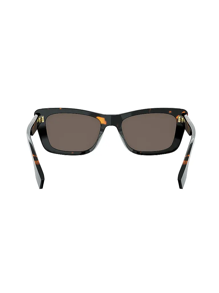 FENDI | FENDI Lettering havana eckige Sonnenbrille | 